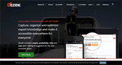 Desktop Screenshot of dezide.com
