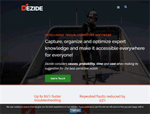 Tablet Screenshot of dezide.com